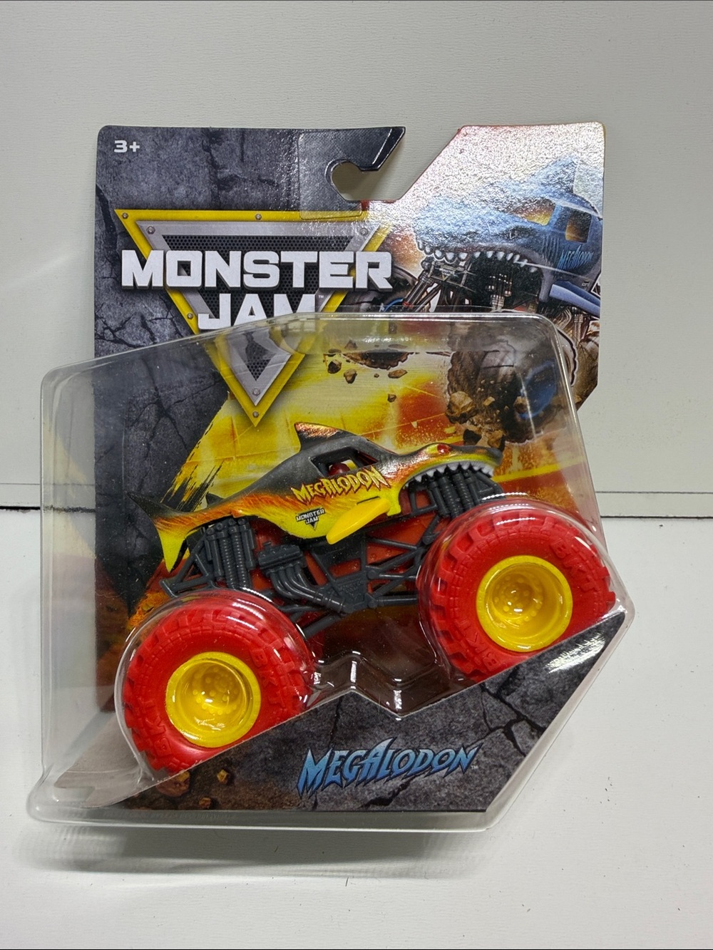 Monster Jam Megalodon Monster Truck Toy - Yellow and Red